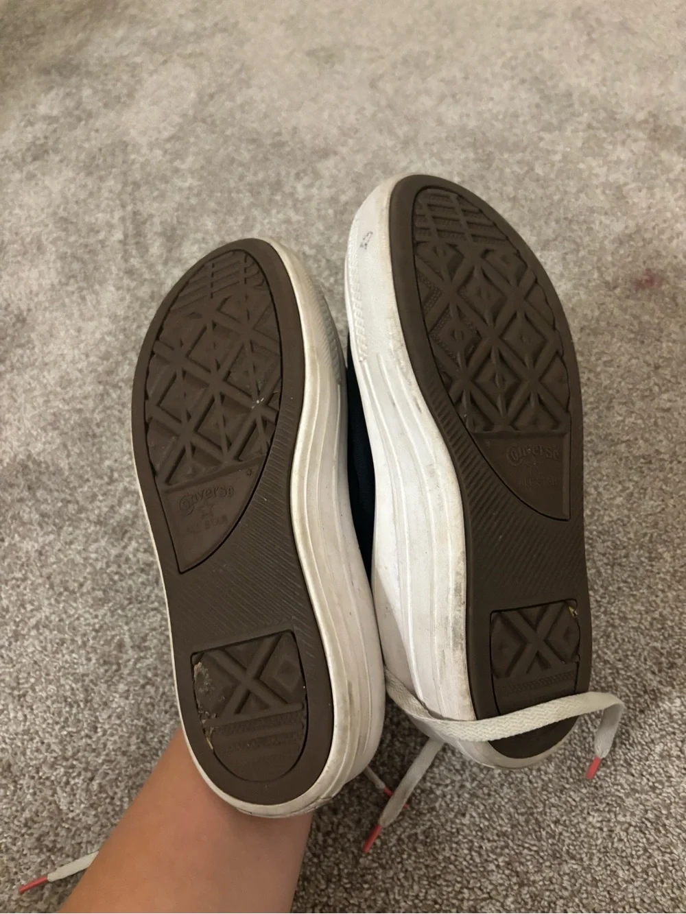 Women’s Black Canvas High-Top Sneakers with White Soles